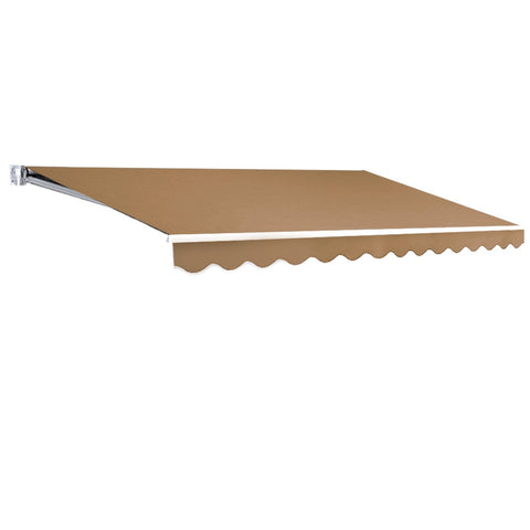 Instahut Retractable Folding Arm Awning Manual Sunshade 4Mx2.5M Beige