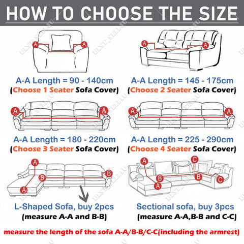 2 Sofa Covers Seater High Stretch Lounge Slipcover Protector Couch Cover