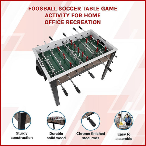 Foosball Soccer Table Game Activity for Home Office Recreation
