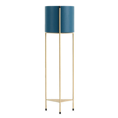 81CM Gold/Blue 2 Layer Plant Stand