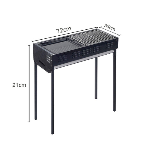 72cm Portable Folding Thick Box-Type Charcoal Grill