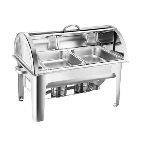 4.5L Dual Tray Stainless Steel Roll Top Food Warmer