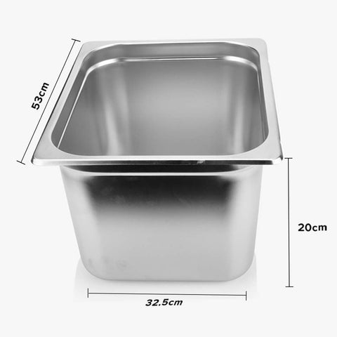 Gastronorm Full Size 1/1 GN Pan 20cm Deep With Lid