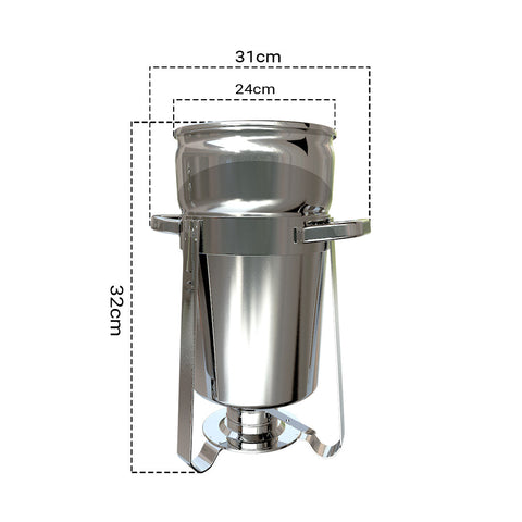 7L Round Stainless Steel Marmite Chafing Dish
