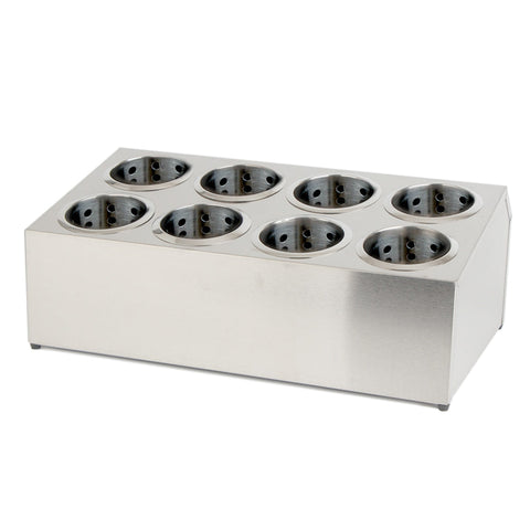 18/10 Stainless Steel Commercial Cutlery Holder with 8 Holes