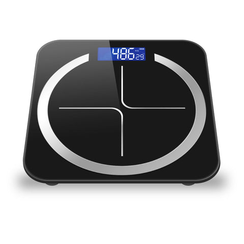 180kg Glass Digital Fitness Electronic Scales Black