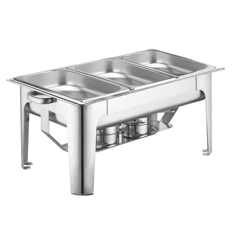 9L Stainless Steel 3 Pans Chafing Dish