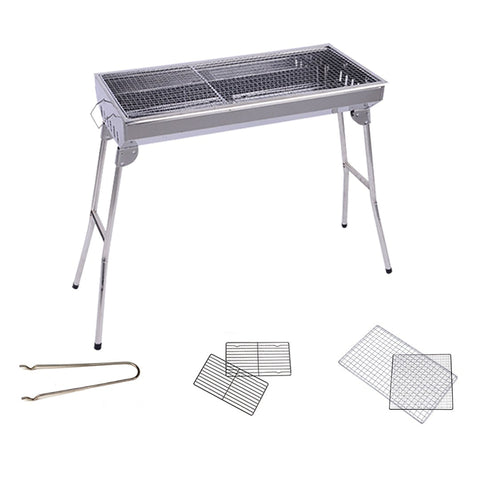 Stainless Steel Skewers BBQ Grill 6-8 Persons