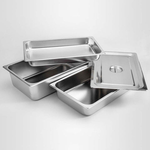 Gastronorm GN Pan Full Size 1/1 GN Pan 4cm Deep Tray with Lid