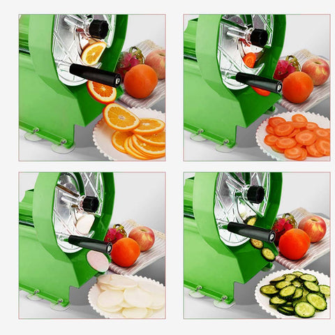 Commercial Manual Vegetable Fruit Slicer Green