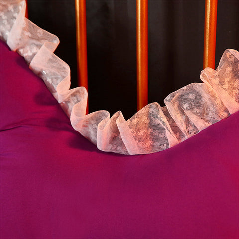180cm Burgundy Princess Headboard Pillow