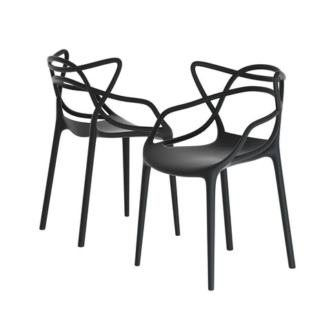 Gardeon PP Outdoor Dining Chairs X4 Portable Stackable Chair Patio Furniture