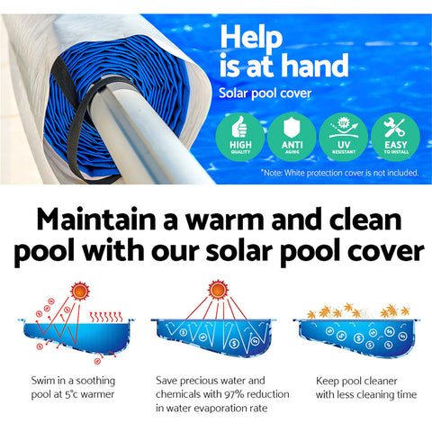 Aquabuddy Pool Cover Solar Blanket Swimming Pool Roller Covers Bubble 8M X 4.2M
