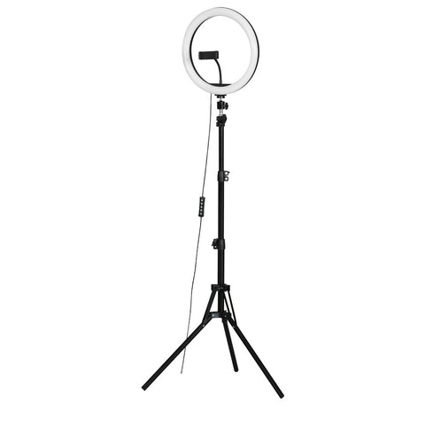 Embellir 10" LED Ring Light 5500K Dimmable Diva Diffuser With Stand Make Up Studio