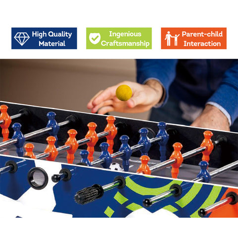 T&R SPORTS 4FT 4-In-1 Multifunctional Table Pinball Soccer/Foosball Table/Target Shooting/Mini-Golf - Black