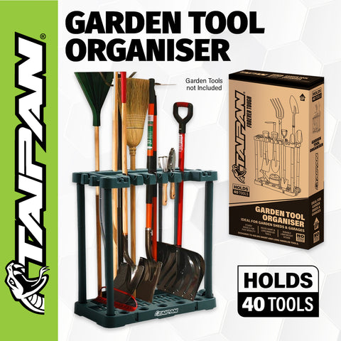 Taipan Garden Tool Organiser 40 Tool Capacity Mobile Portable Space Saving
