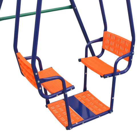 Swing Set With 5 Seats Orange