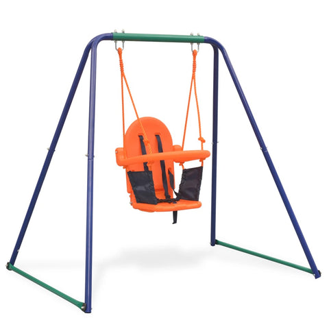 2-In-1 Single Swing And Toddler Swing Orange