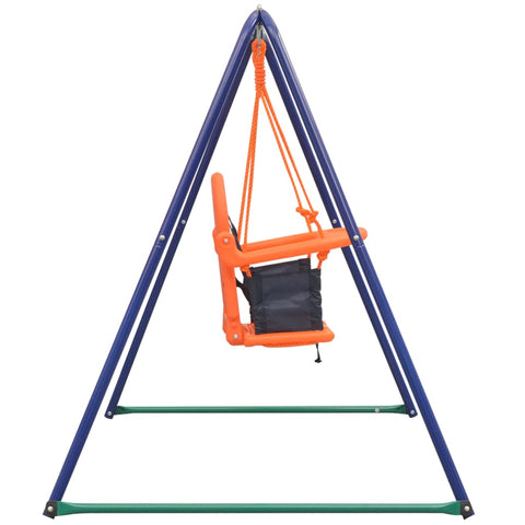 2-In-1 Single Swing And Toddler Swing Orange