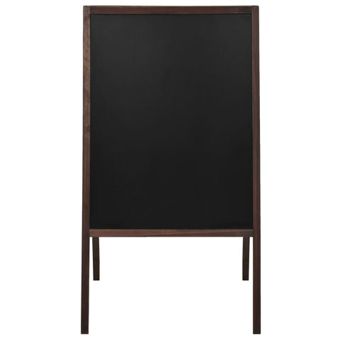 Double-Sided Blackboard Cedar Wood Free Standing