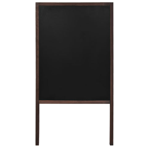 Double-Sided Blackboard Cedar Wood Free Standing