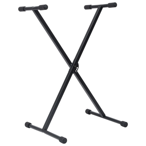 Keyboard Stand And Stool Set Black