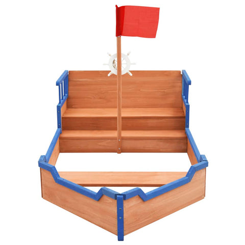 Sandbox Pirate Ship Firwood 190X94.5X101 Cm