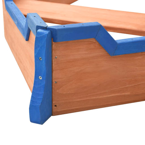 Sandbox Pirate Ship Firwood 190X94.5X101 Cm
