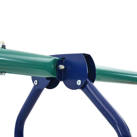 Swing Set With Gymnastic Rings And 4 Seats Steel