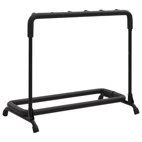 Folding Guitar Stand With 5 Sections Black Steel