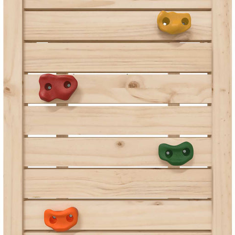 Play Tower With Rockwall 53X110.5X214 Cm Solid Wood Pine