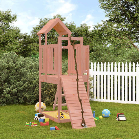 Playhouse With Climbing Wall Solid Wood Pine