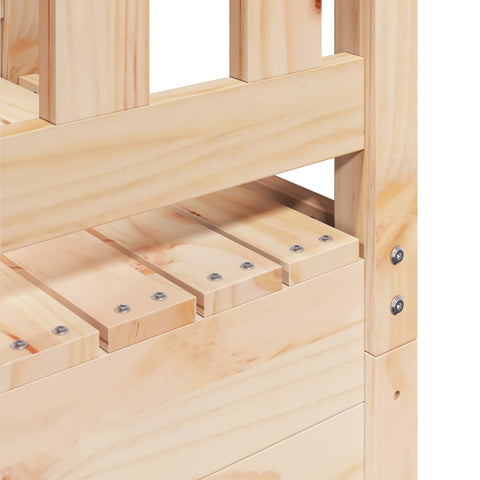Outdoor Play Tower Natural 53 X 85 X 264 Cm Solid Pine Wood