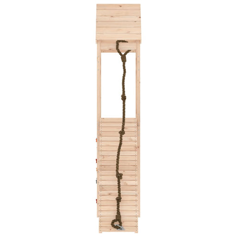 Playhouse With Climbing Wall Solid Wood Pine