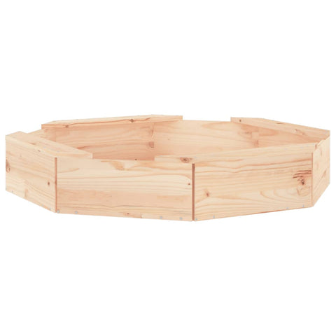 Sandbox With Seats Octagon Solid Wood Pine
