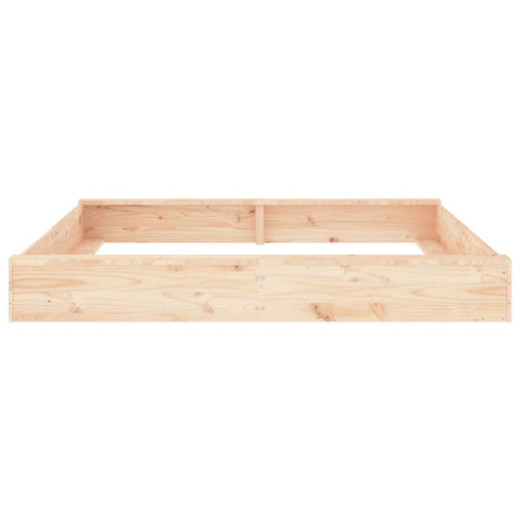 Sandbox With Seats Square Solid Wood Pine