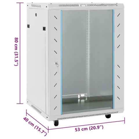 15U Network Cabinet 19&quot; Ip20