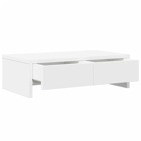 Monitor Stand With Drawers Engineered Wood