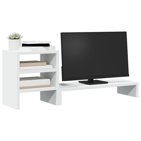 Monitor Stand With Desk Organiser Engineered Wood