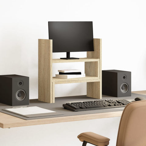 Desk Organiser Adjustable 40X17X41 Cm Engineered Wood
