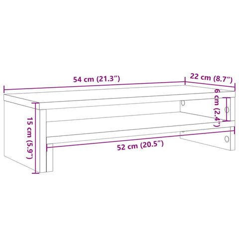 Monitor Stand 54X22X15 Cm Engineered Wood