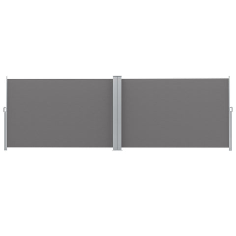 Instahut Side Awning Sun Shade Outdoor Retractable Privacy Screen 1.8X6M Grey