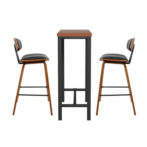 Artiss Bar Table and Stools Set Dining Desk Kitchen Chairs Cafe Pub