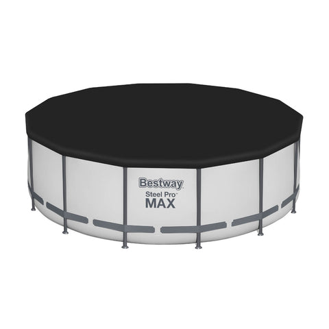 Bestway Swimming Pool 427x427x122cm Steel Frame Above Ground Pools Round Filter Pump Ladder