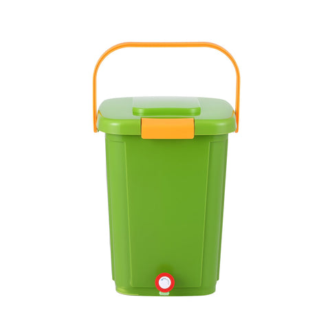 Gardeon 20L Kitchen Compost Bin Food Waste Caddy Drain Tap Green