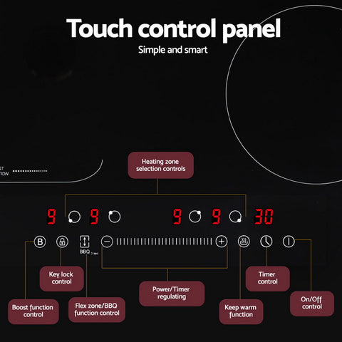 Devanti Induction Cooktop 60cm Electric Cooker
