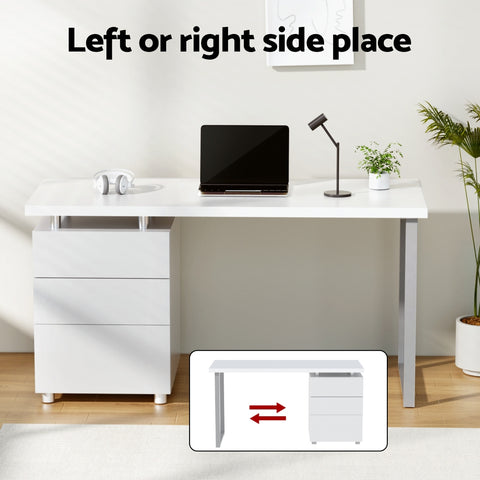 Artiss Computer Desk Executive Office Chairs Sets White