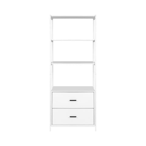 Artiss Bookshelf Display Shelf 2 Drawers 152CM White