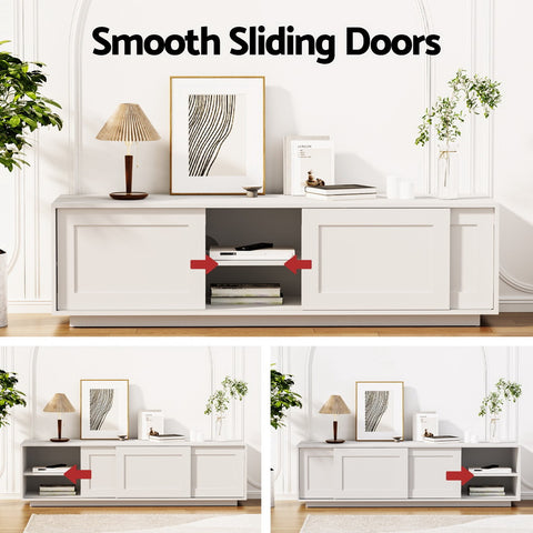 Artiss TV Unit Entertainment Unit Storage Cabinet 160cm White