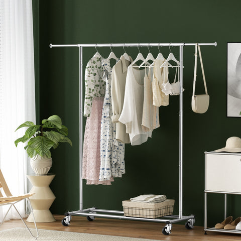 Artiss Clothes Rack Airer Rail Coat Stand Adjustable Hanger